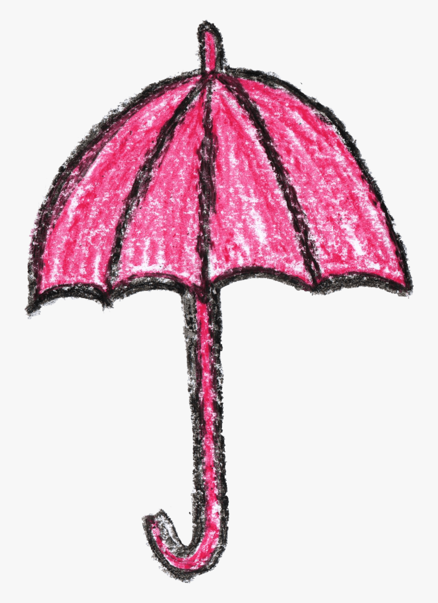 Crayon Umbrella Drawing - Crayon Drawing Of Umbrella, Transparent Clipart