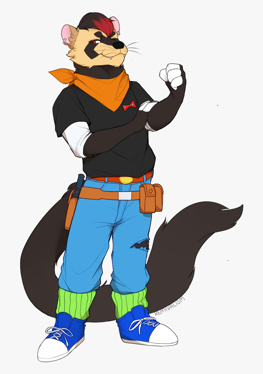 [c] Android 17 Bandit By Remivalism - Cartoon, Transparent Clipart