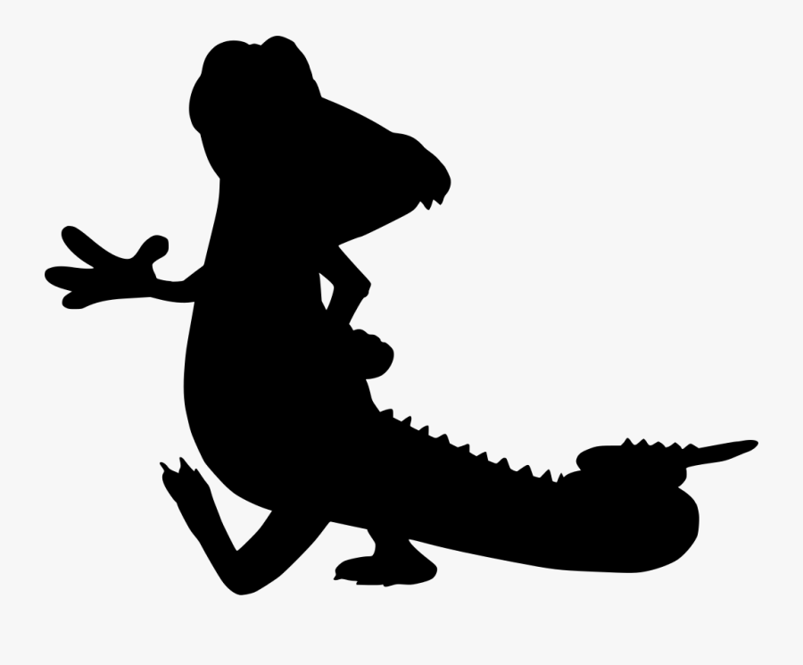 Crocodile In Water Drawing - Alligator Waving, Transparent Clipart