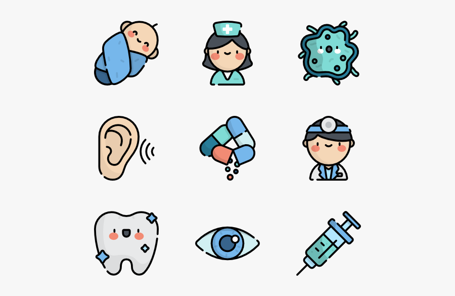 Hospital - Kawaii Clock Clipart, Transparent Clipart