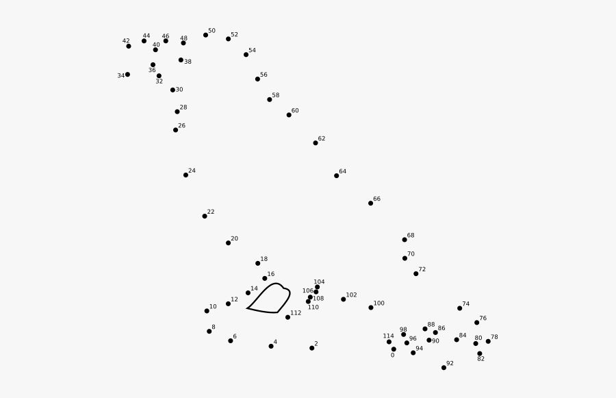 Connect The Dots - Number Patterns, Transparent Clipart