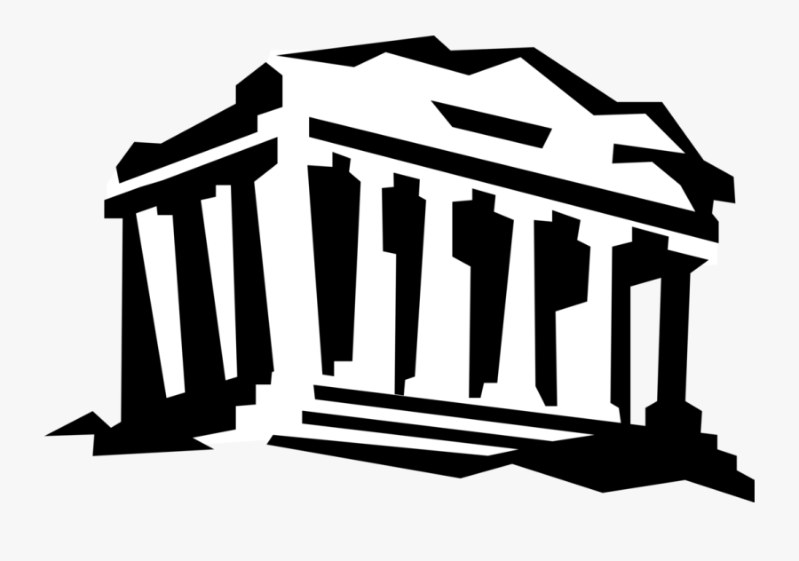 Temple Clipart The Parthenon - Ancient Greece Influence American Democracy, Transparent Clipart