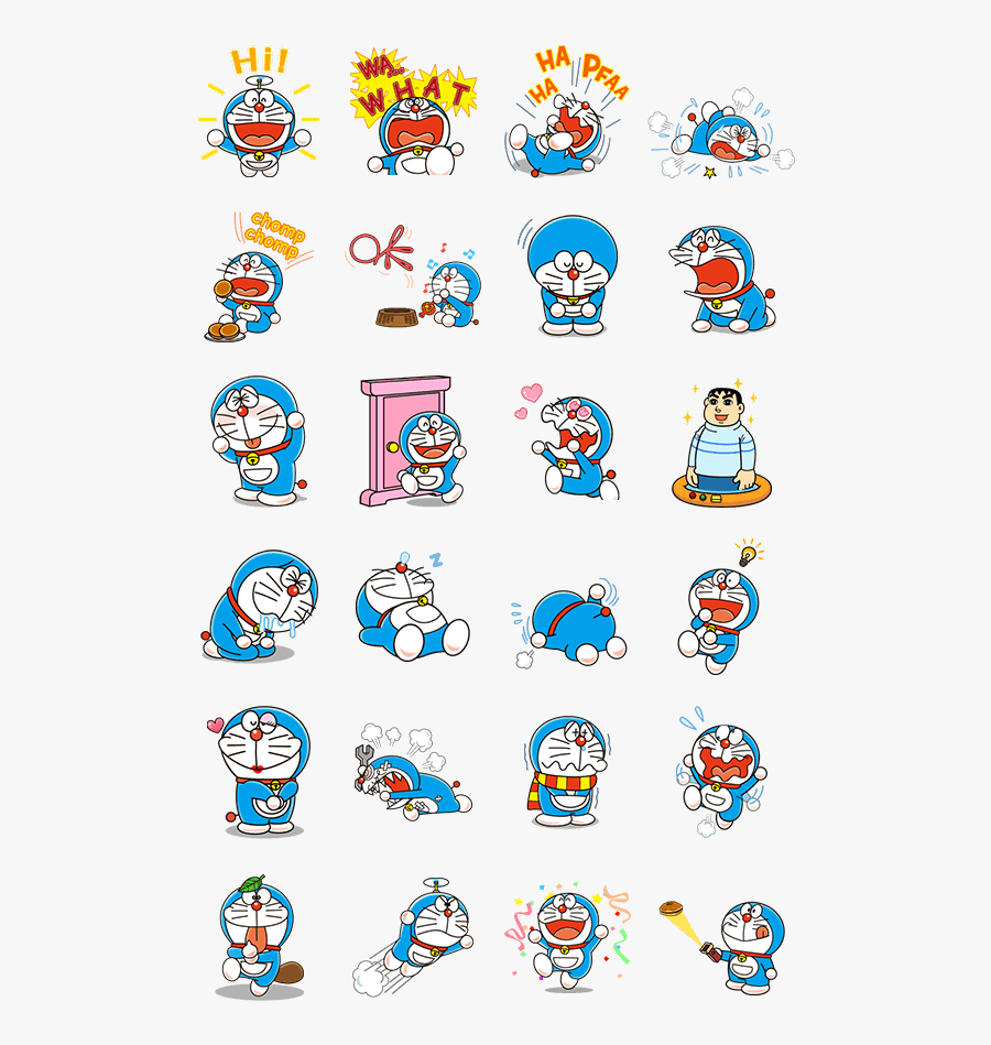 Doraemon Cartoon Sticker, Transparent Clipart