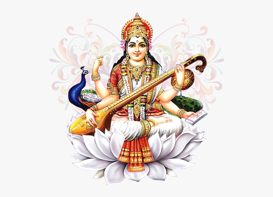 Saraswati Puja, Transparent Clipart