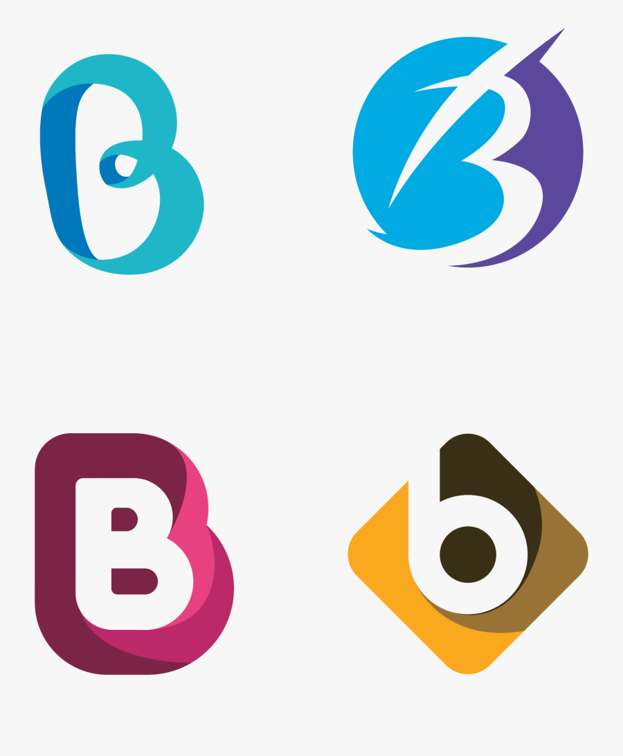 Brand Logo Clip Art - Logo Png Logo Design Letter B Png, Transparent Clipart