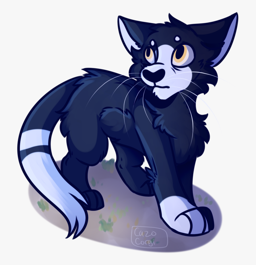 Corgi Clipart Drawn - Cat And Corgi Fan Art, Transparent Clipart