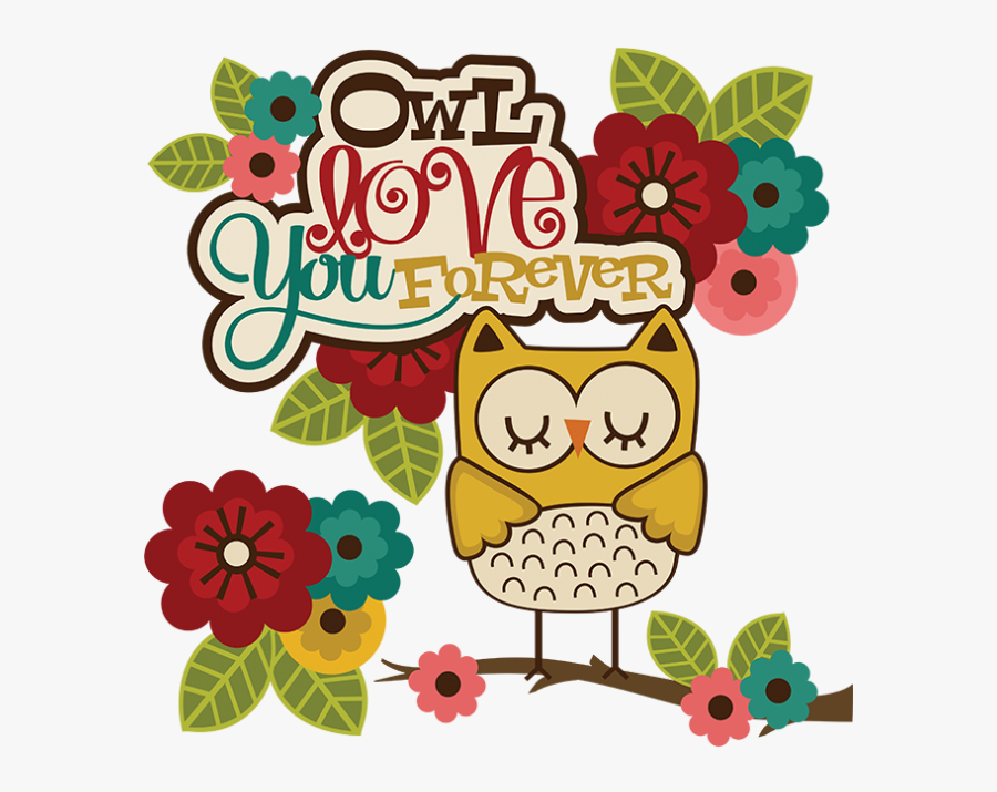 Transparent Autumn Owl Clipart - Cute Owl Love You, Transparent Clipart