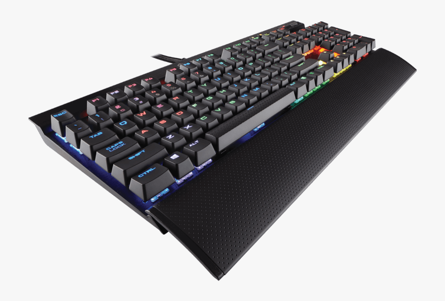 Computer Device,input Device,space Bar,personal Computer - Corsair K70 Rapidfire Red, Transparent Clipart