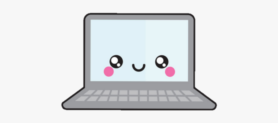 Laptop Computer Cute Kawaii - Computadora Kawaii Png , Free Transparent ...