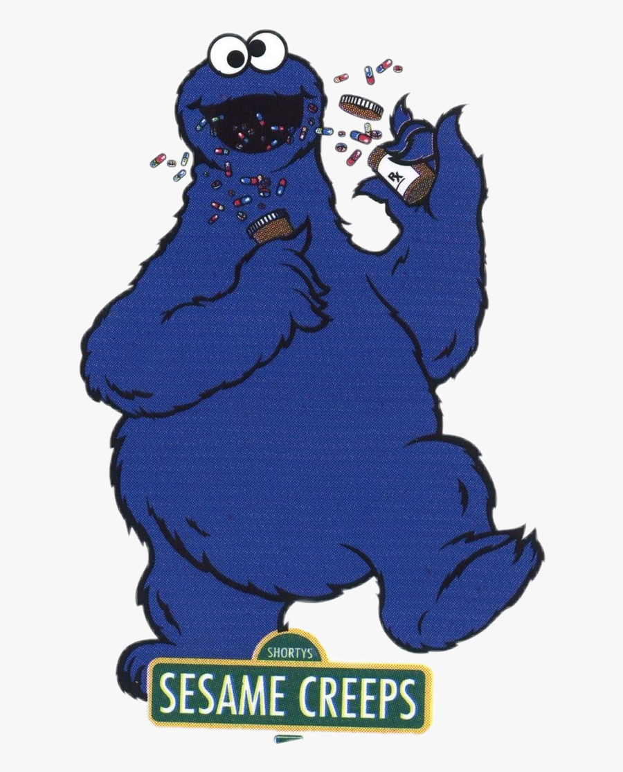 #ghetto #pills - Sesame Creeps, Transparent Clipart