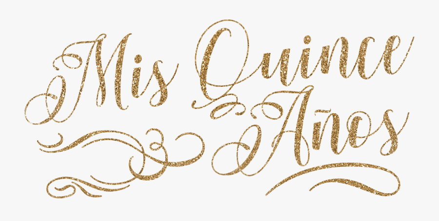 Calligraphy - Mis 15 Años Png, Transparent Clipart