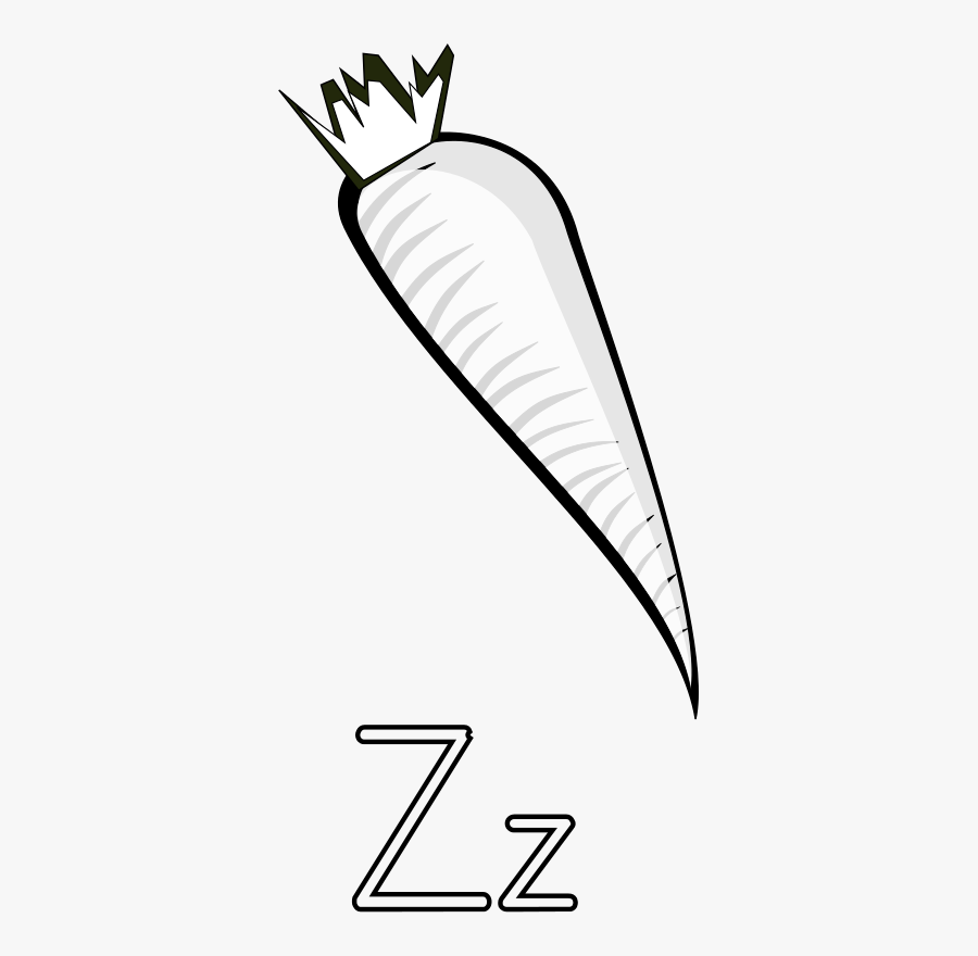 Letra Z De Zanahoria - Carrot Clip Art, Transparent Clipart