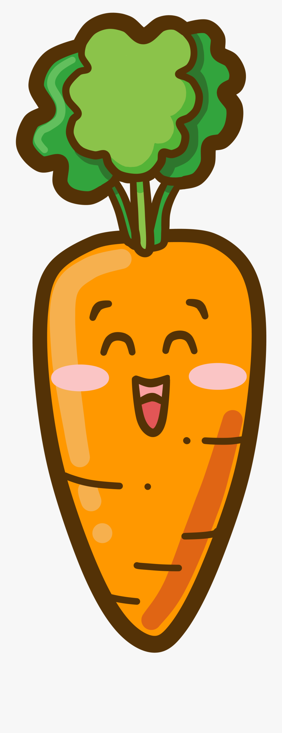 Kawaii De Zanahorias, Transparent Clipart