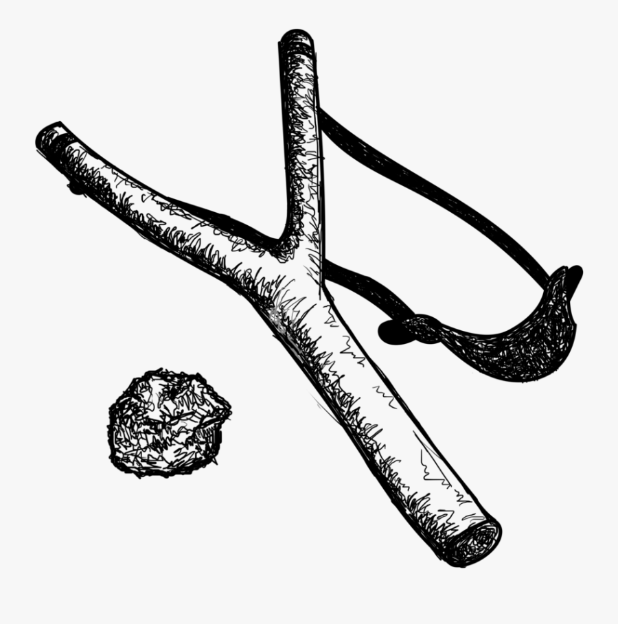 Slingshot - Illustration, Transparent Clipart