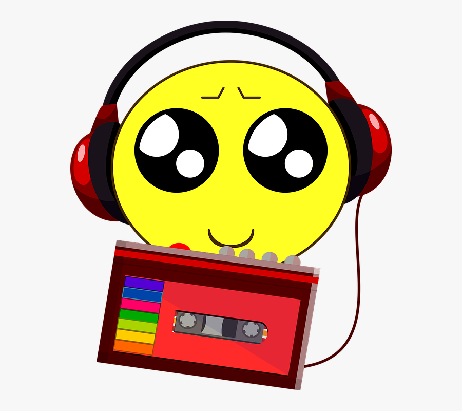 Music, Cassette, Listen To Music, Emoticon, Retro - Listen To Music Png, Transparent Clipart