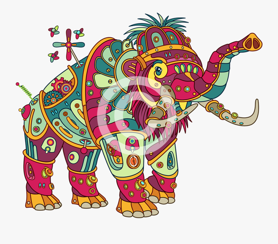 Indian Elephant, Transparent Clipart