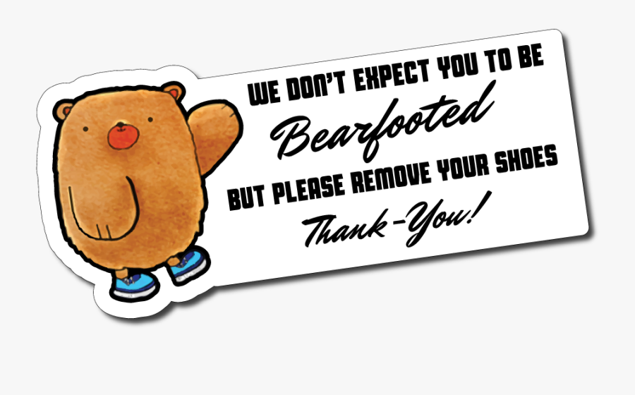 Please Take Off Shoes - Cartoon, Transparent Clipart