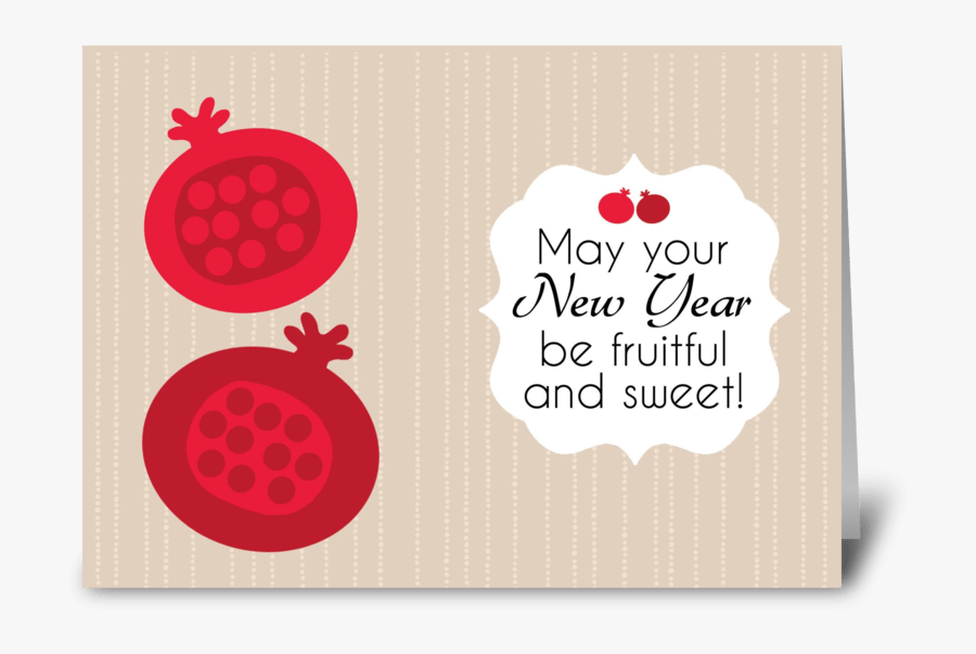 Clip Art Fruitful Wishes Send This - Rosh Hashanah Greeting Cards, Transparent Clipart