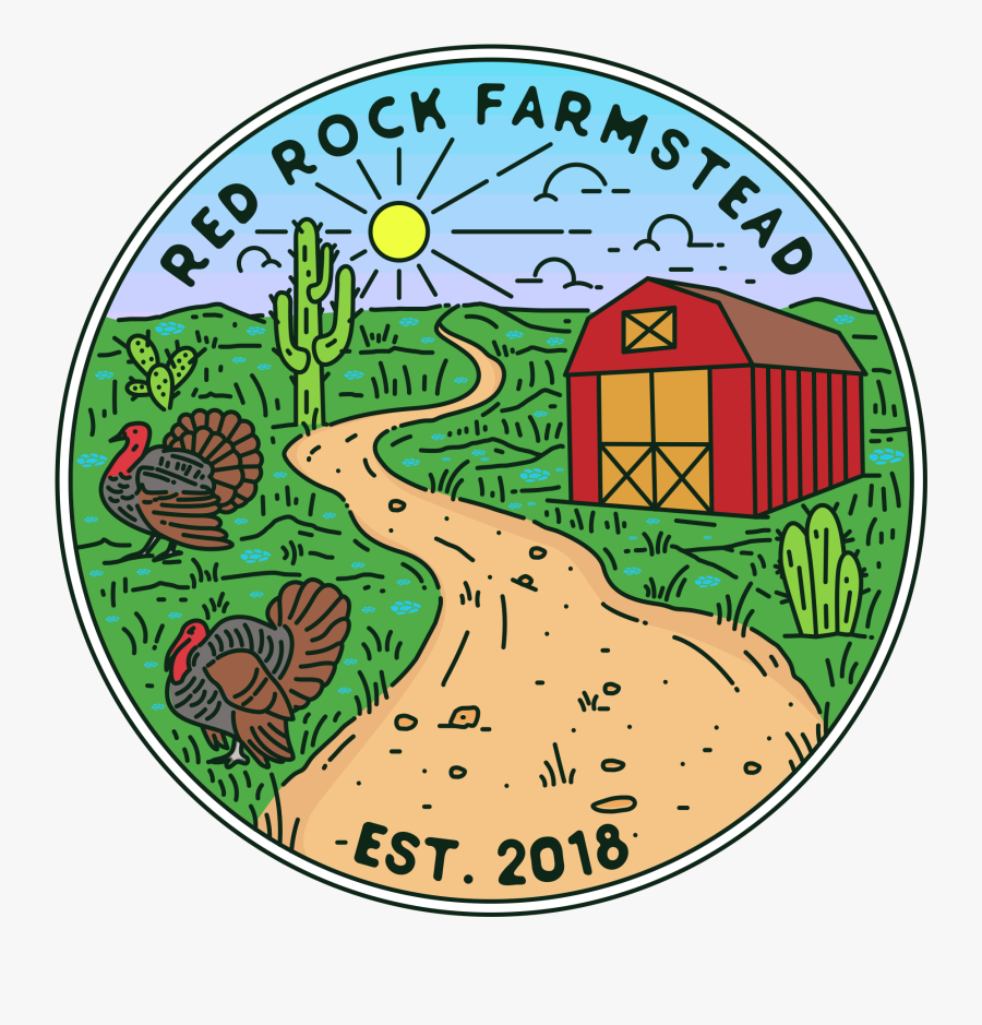 Red Rock Farmstead - Illustration, Transparent Clipart