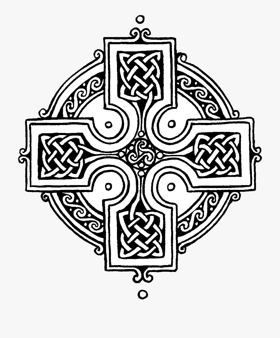 Celtic Cross Transparent - Round Celtic Cross, Transparent Clipart