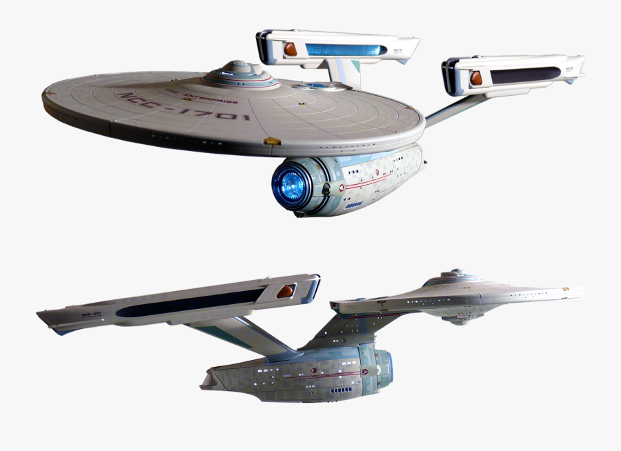 Spacecraft Starship Enterprise Image Clip Art - Model Enterprise Space Ship, Transparent Clipart