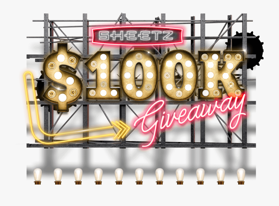 Sheetz $100k Giveaway - Poster, Transparent Clipart