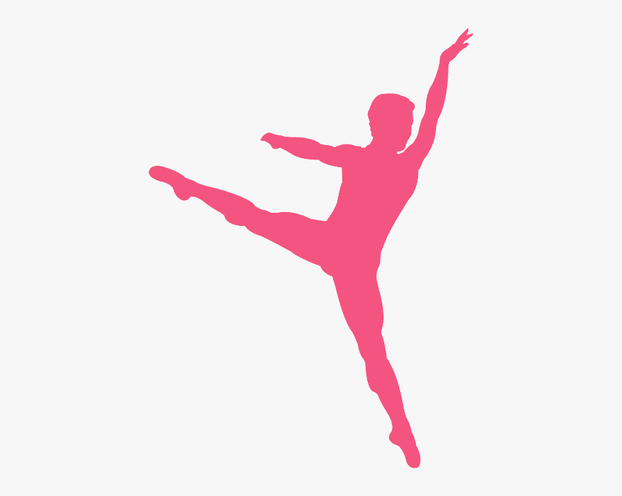 Silhouette Male Ballet Dancer, Transparent Clipart