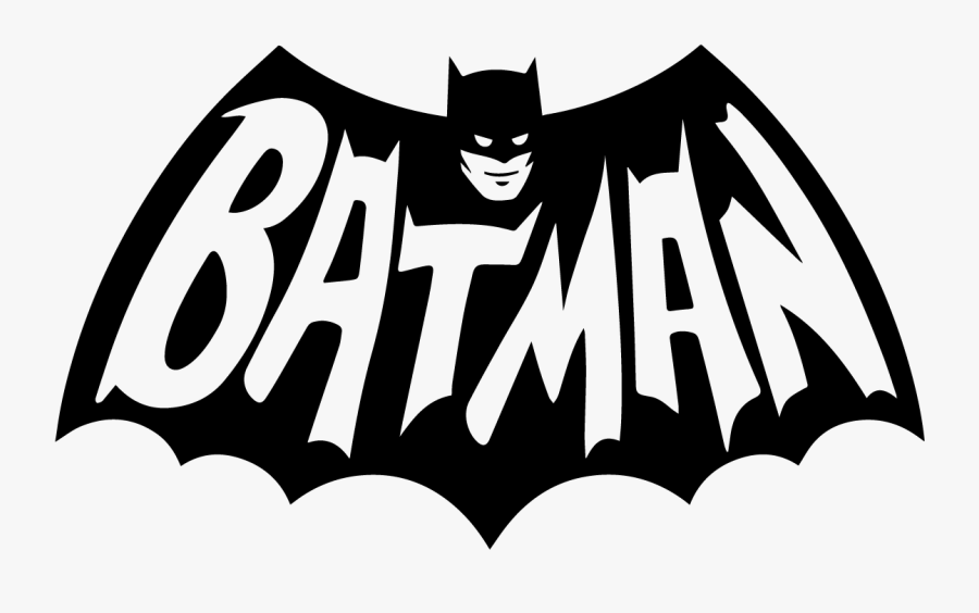 Batman Logo Vintage Retro Comic Book Vector Black Transparent - Batman Vinyl Stickers, Transparent Clipart