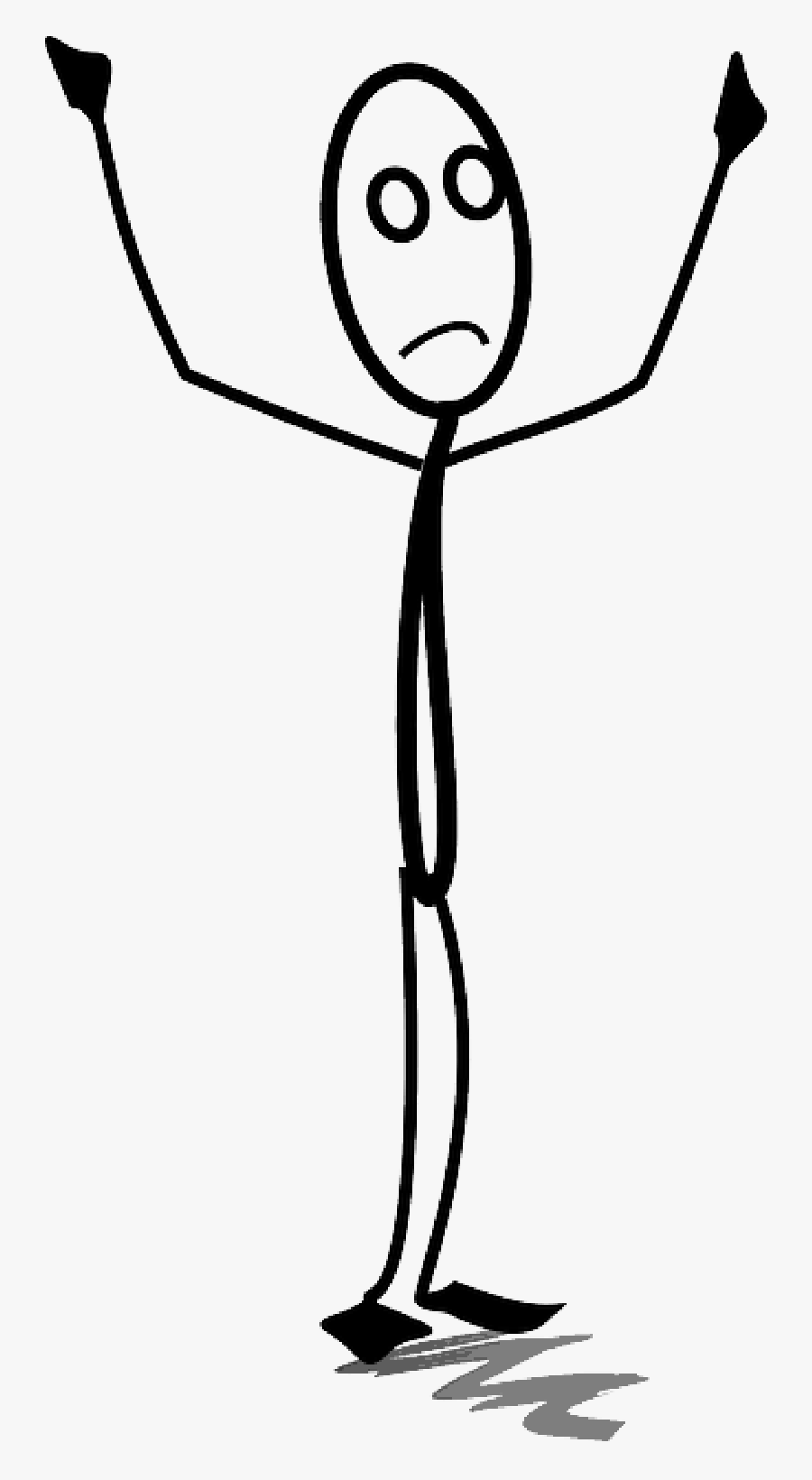 Question, Stickman, Stick Figure, Matchstick Man Sad Stick Figure Png