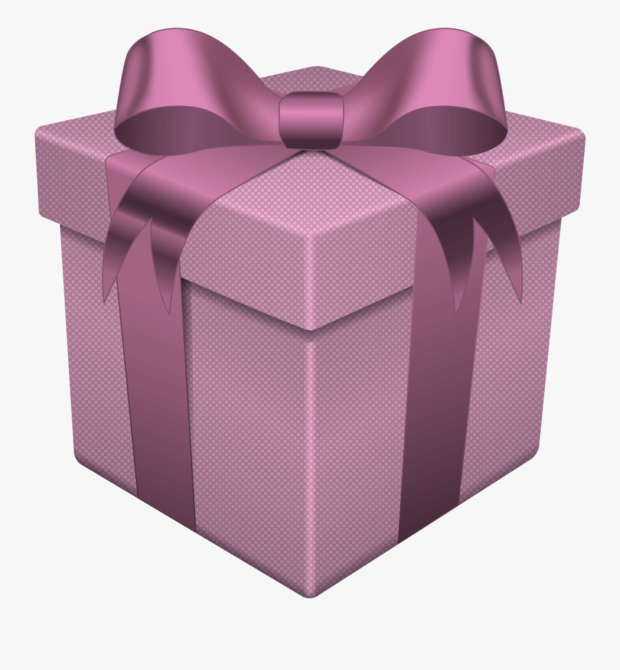 Gift Box Pink Transparent Png Clip Art - Purple Gift Box Clip Art, Transparent Clipart