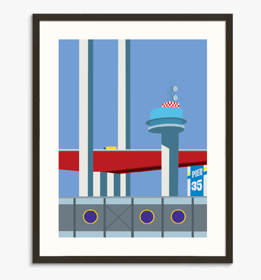 Pier 35 Wall Art - Illustration, Transparent Clipart
