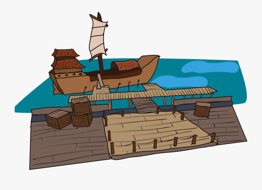 Download Port Wharf - Clip Art, Transparent Clipart