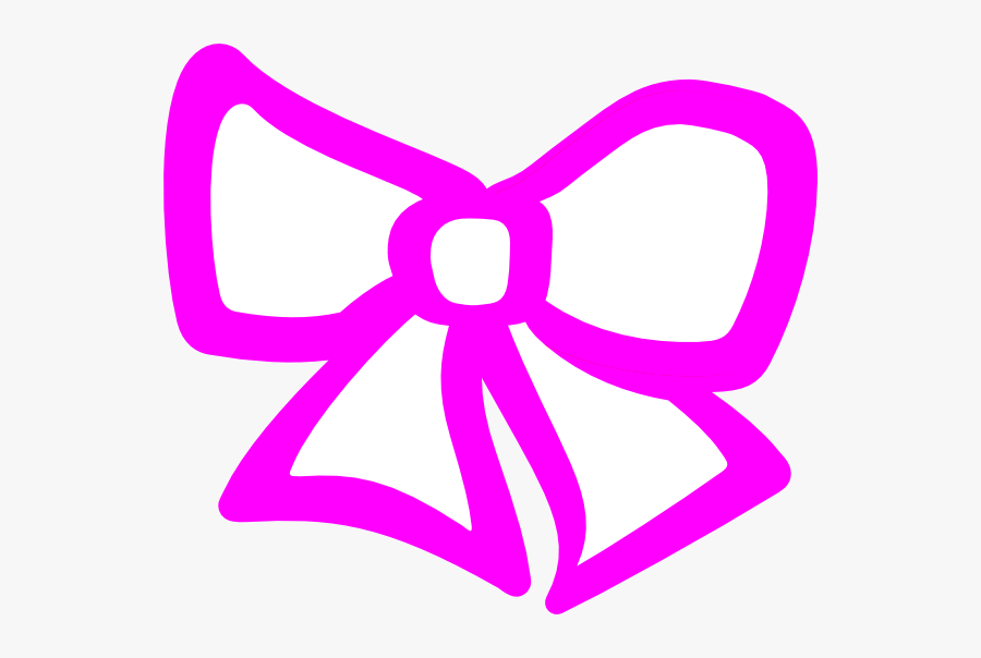 Pink Hair Bow Clip Art - Hair Bow Clip Art, Transparent Clipart