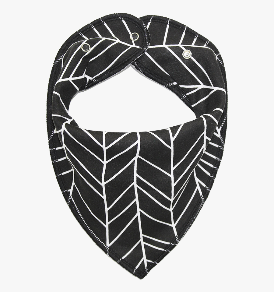 Leaf Print Black Dog Bandana - Emblem, Transparent Clipart