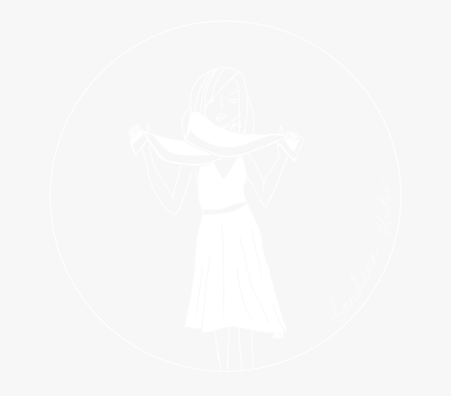 Bandana - Johns Hopkins White Logo, Transparent Clipart