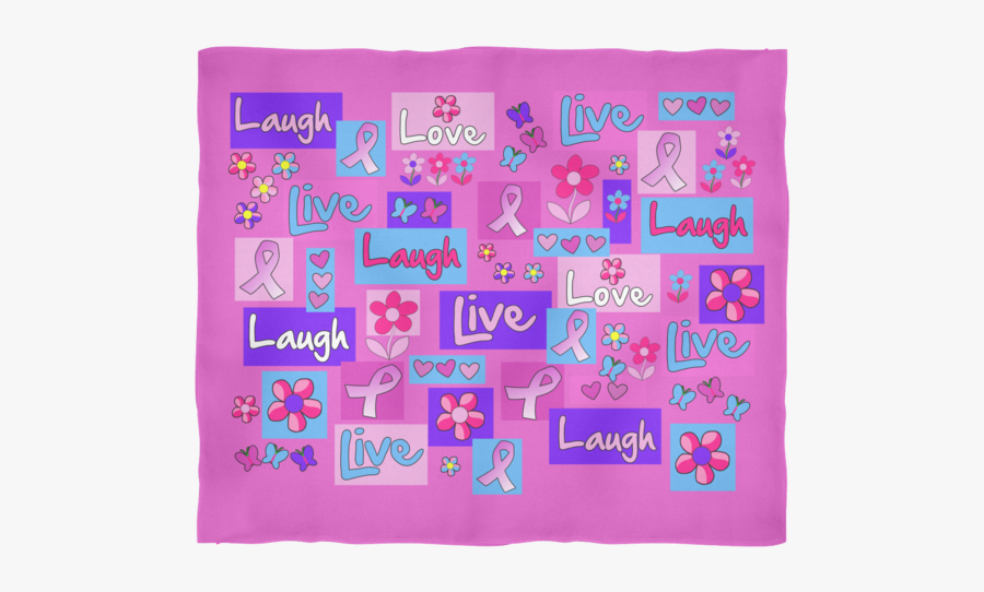 Pink Live Love Laugh, Transparent Clipart