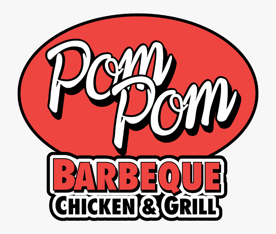 Pompom Logo From Pom Pom Bbq In Millstone Township, - Emblem, Transparent Clipart