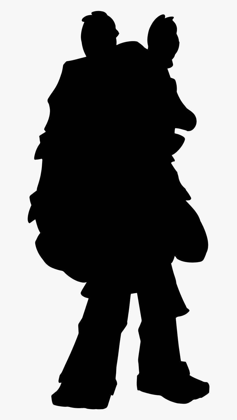 Human Behavior Silhouette Black White Clip Art - Illustration, Transparent Clipart