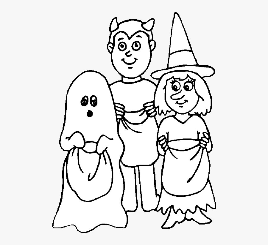 Halloween Coloring Pages, Transparent Clipart