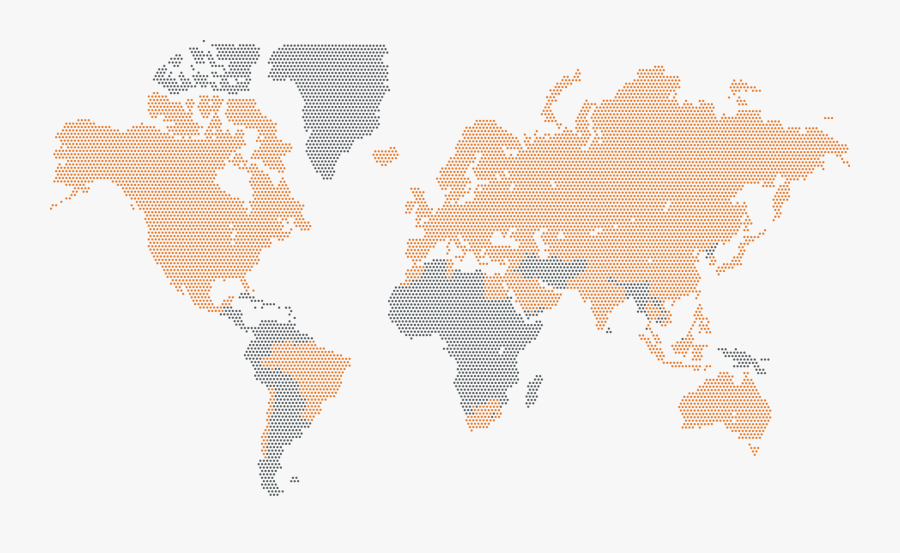 Map Of World 2d, Transparent Clipart