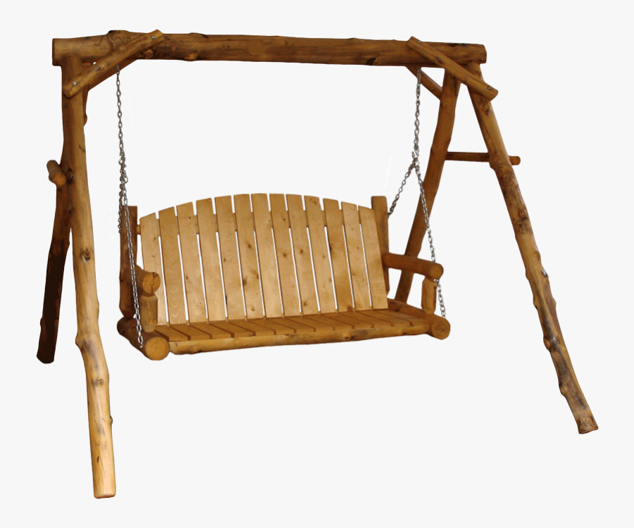 Aspen Log Yard Swing - Swing, Transparent Clipart