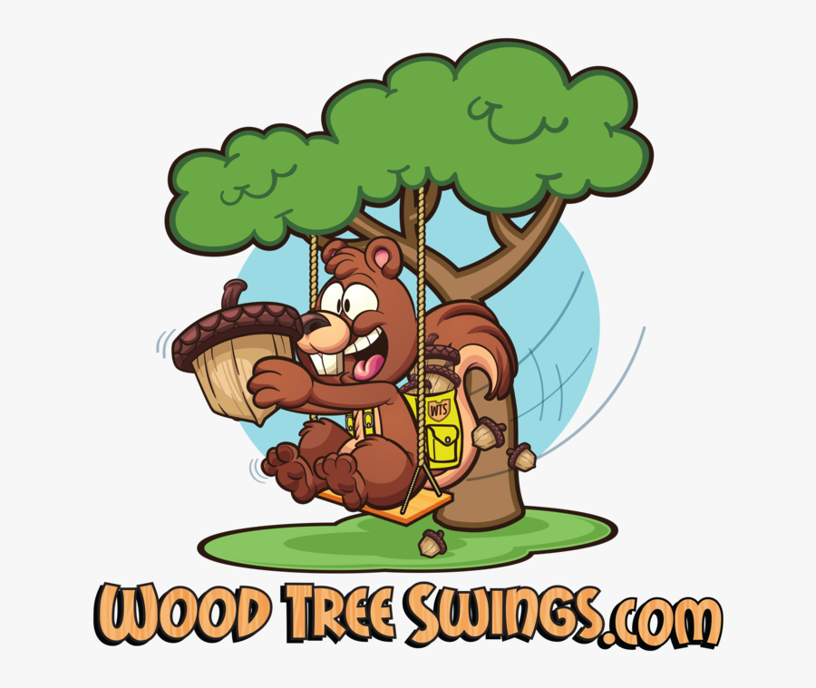Wood Tree Swings - Cartoon, Transparent Clipart