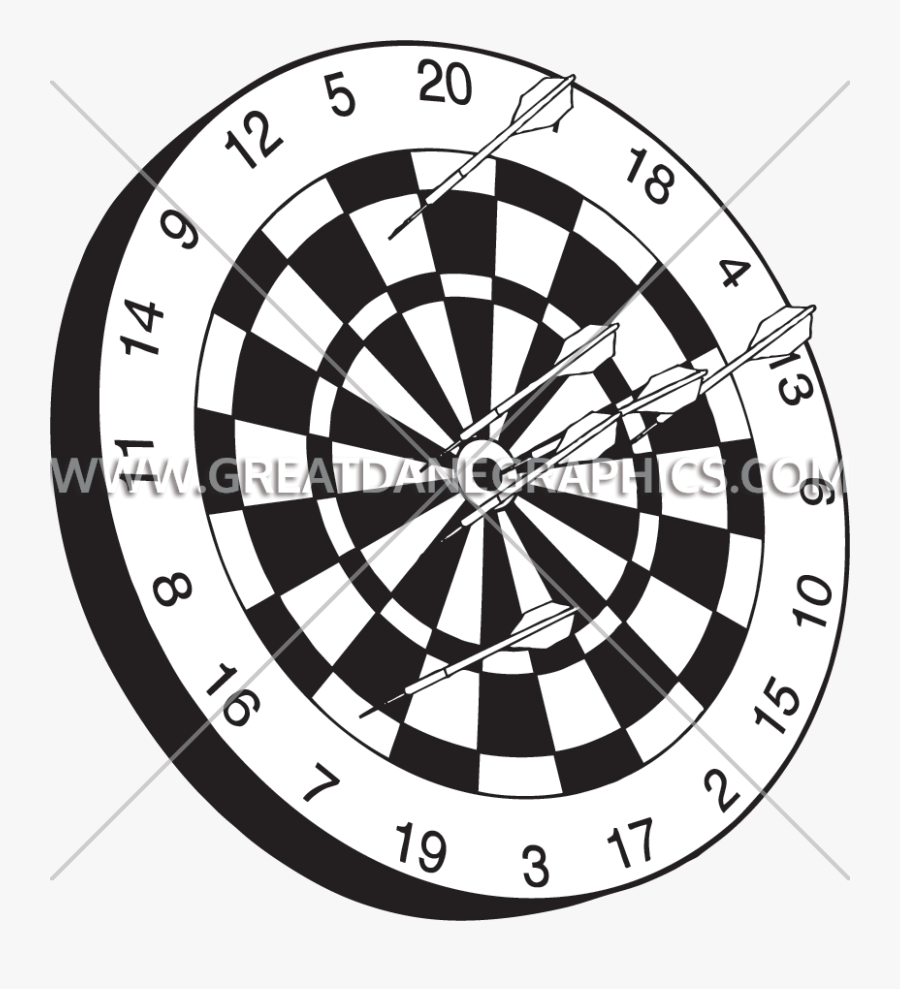 Png Black And White - Dart Players Know How To Score, Transparent Clipart