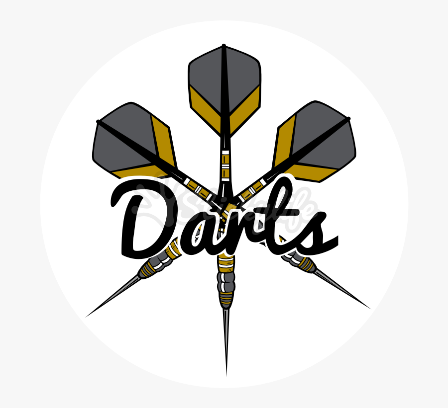 Darts Decal - Illustration, Transparent Clipart