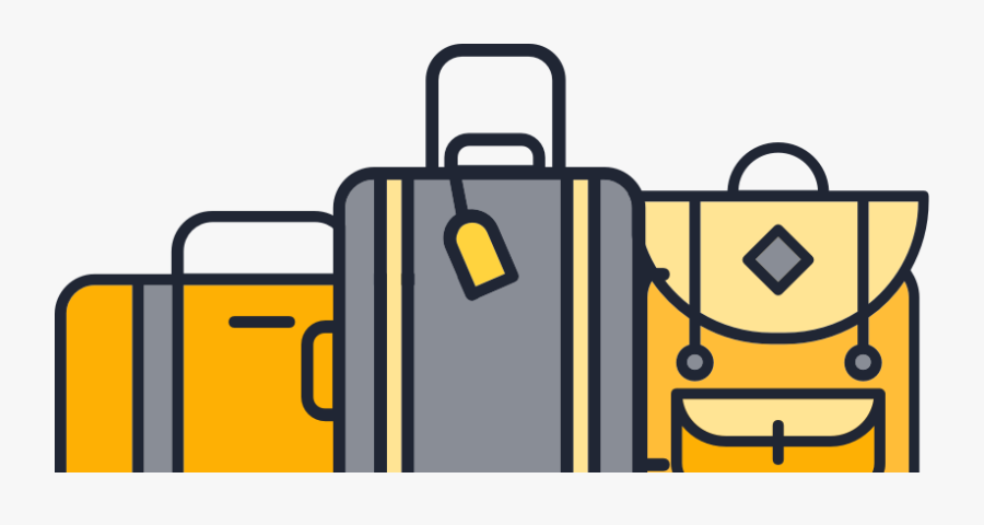 Luggage, Suitcase And Backpack Base Icons Created By, Transparent Clipart