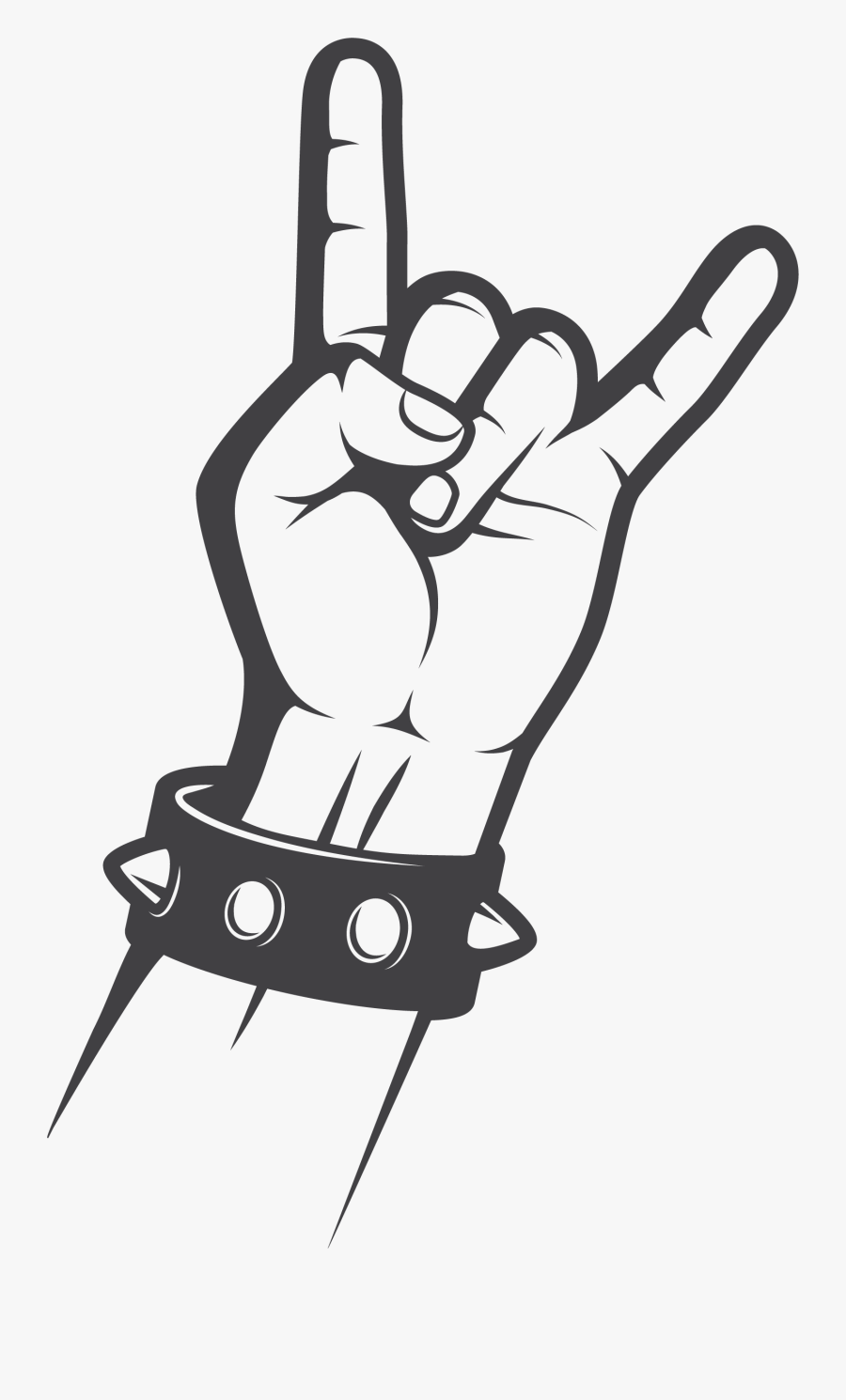 Sign Of The Horns Rock Music Gesture Hand - Don T Dance I Headbang, Transparent Clipart