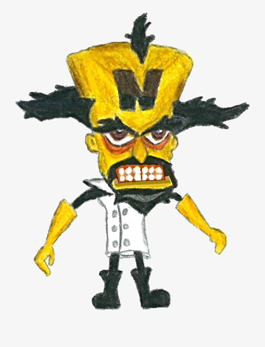 Crash Team Kart Racing Doctor Neo Cortex - Character Crash Bandicoot Drawing, Transparent Clipart