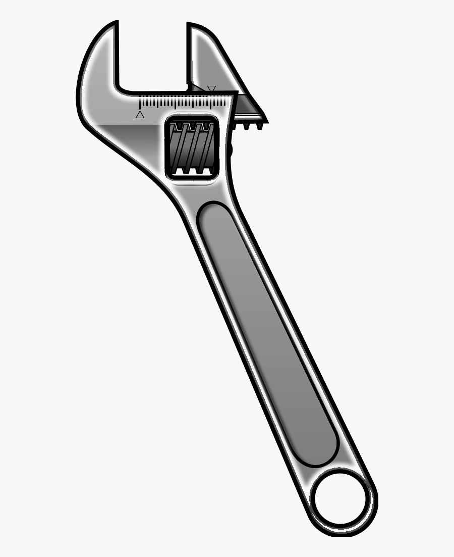 Transparent Pipe Wrench Clipart - Adjustable Wrench Clipart, Transparent Clipart