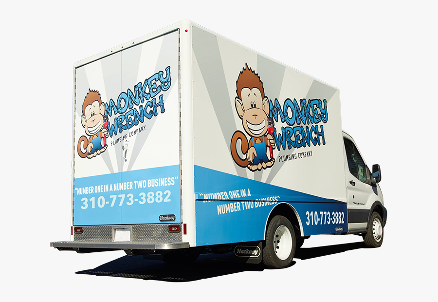 Monkey Wrench Plumbing Van Photo, Transparent Clipart