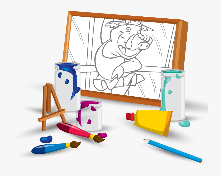 Colouring In - Cartoon, Transparent Clipart